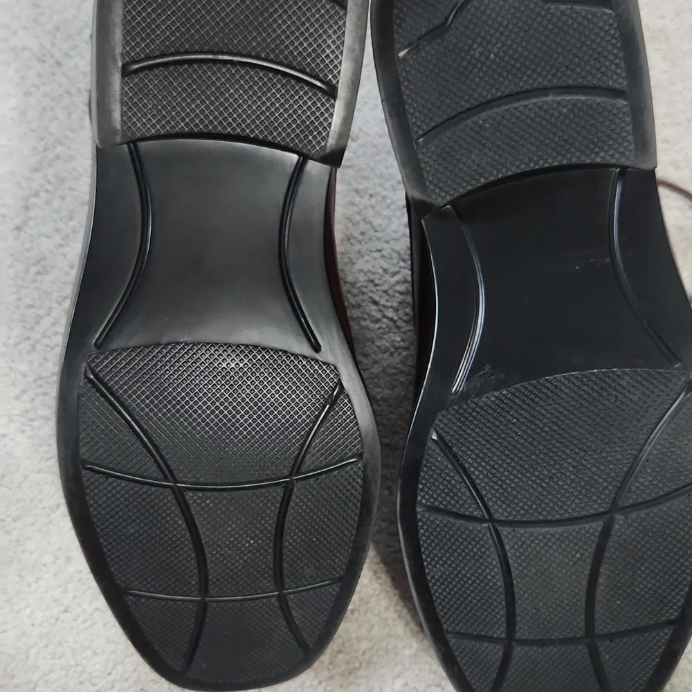 Men's Croft and Barrow Ortholite Brown Dress Tie Shoes - 10 Wide